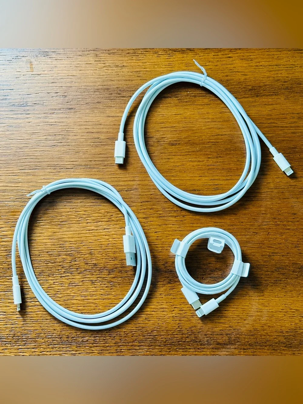 Genuine Apple Charger Bundle Lot USB-C Lightning Cables & 5W Wall Adapter Blocks